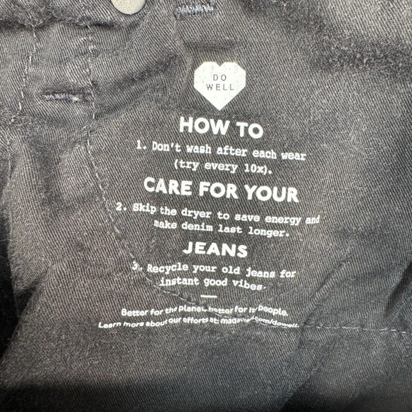 Madewell Jeans Womens 27 Faded Black 11" Skinny High Rise - Picture 5 of 14